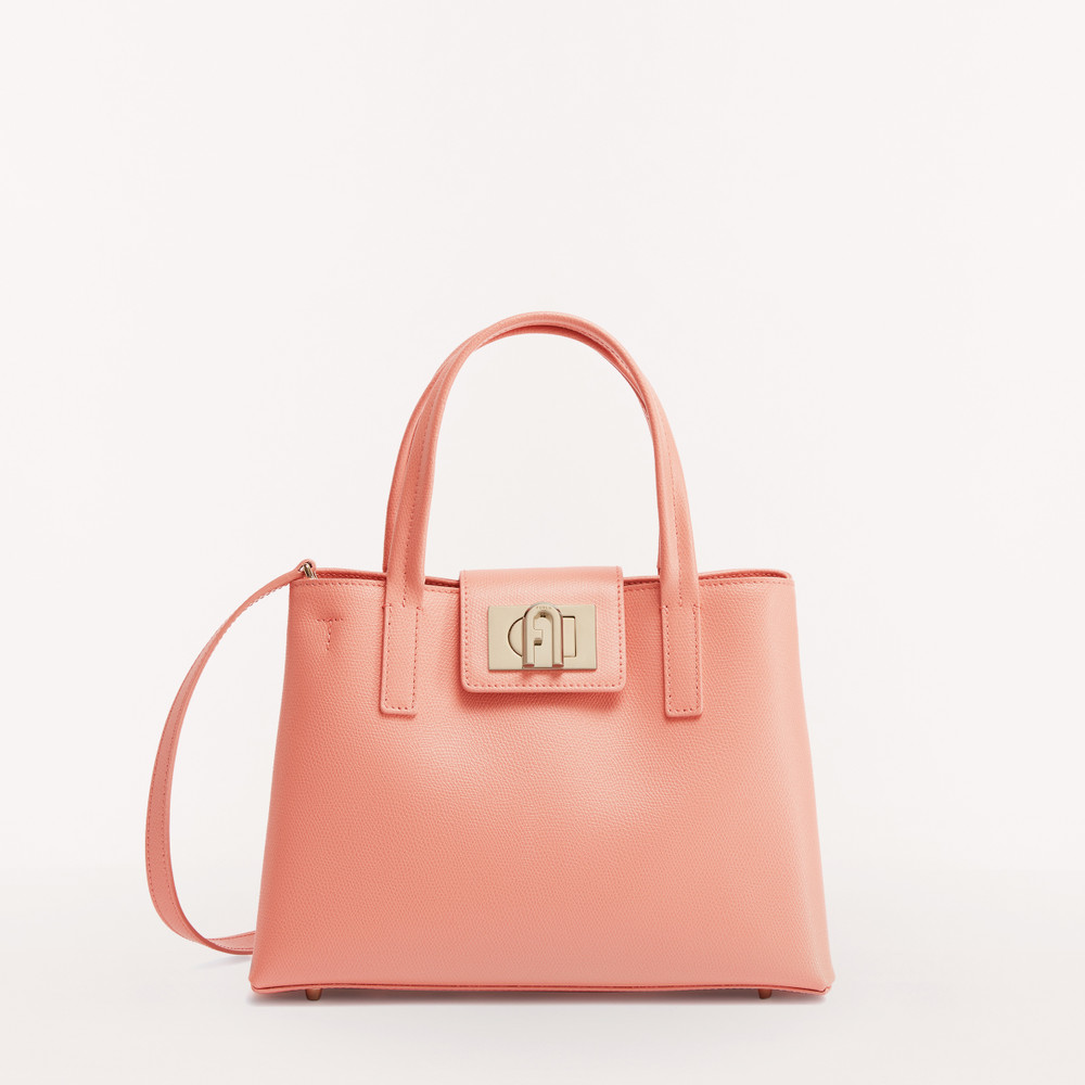 Women's Furla 1927 M Tote Bags Rose | 45618ZVAP