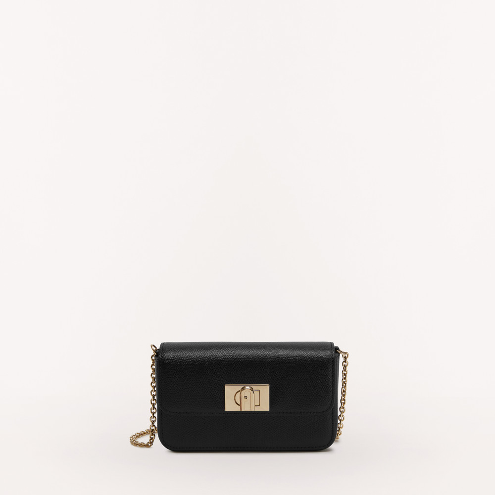 Women's Furla 1927 Soft M Mini Bags Black | 63748XQWL