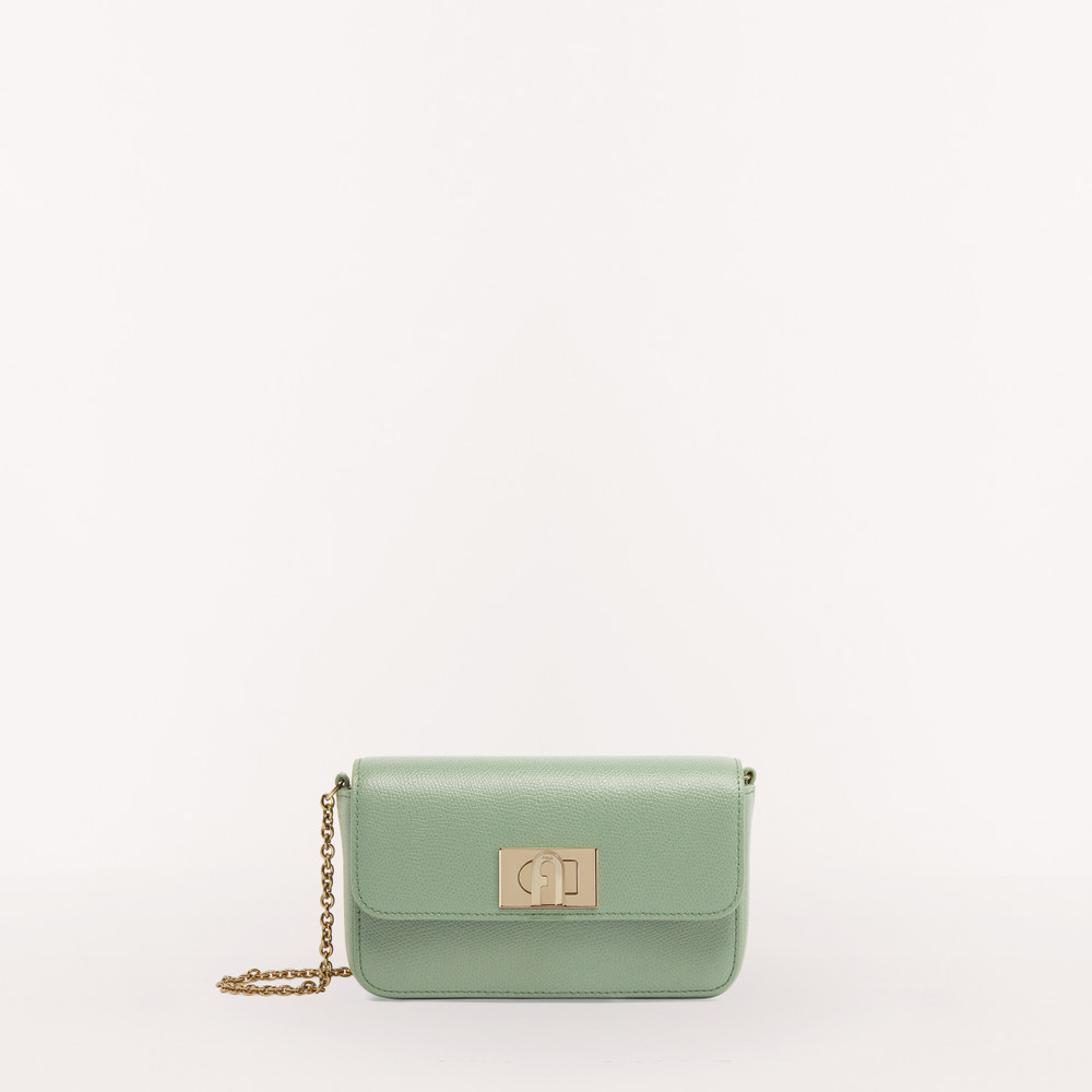 Women's Furla 1927 Soft M Mini Bags Green | 04682GLWT