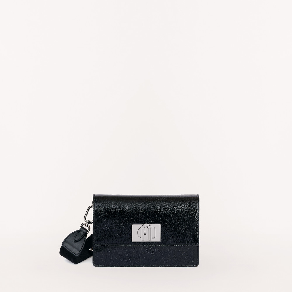 Women's Furla 1927 Soft Mini Bags Black | 45728ZJMB