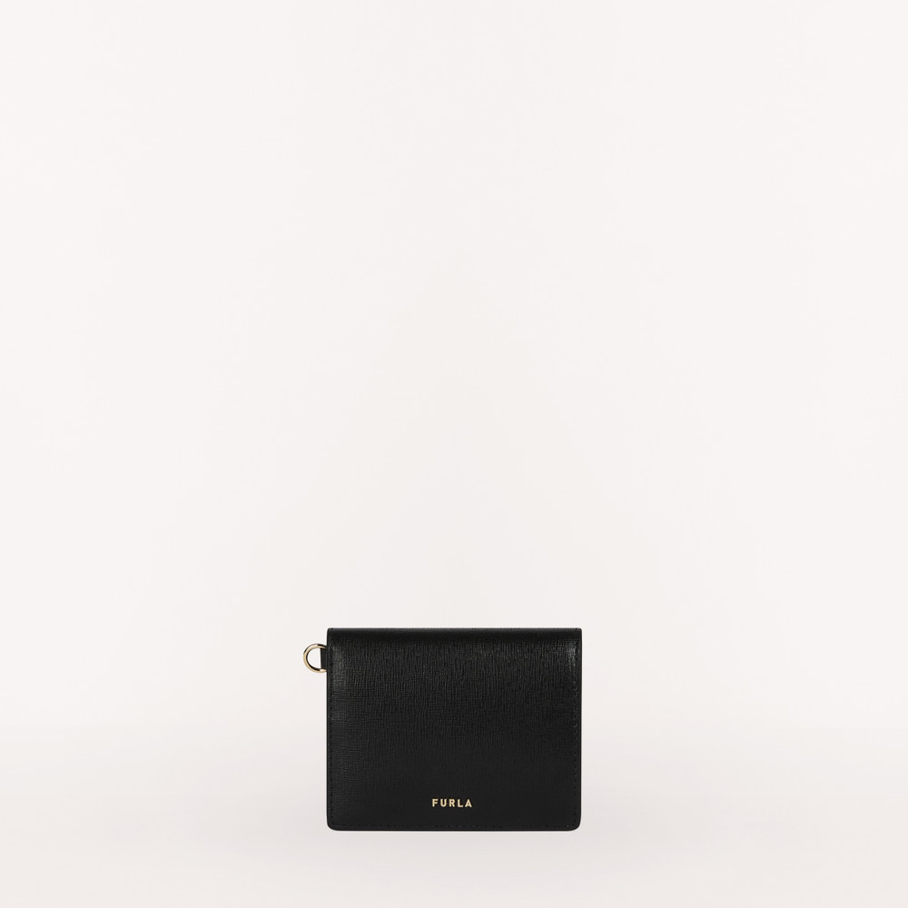 Women's Furla Armonia Trifold Wallets Black | 37415OFNB