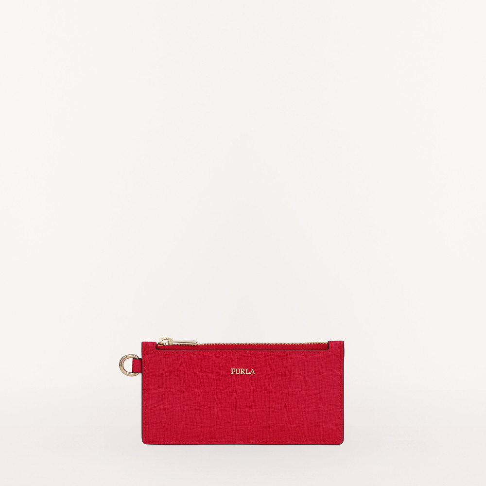 Women's Furla Babylon Card Holders Red | 49125LURK