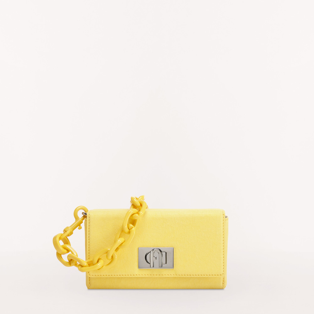 Women's Furla Bloom Shoulder Bags Yellow | 40816BIAV