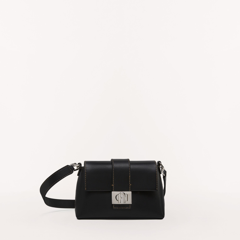 Women's Furla Charlotte L Mini Bags Black | 39275AKOB