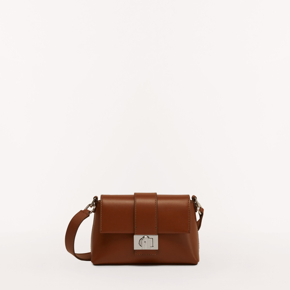 Women's Furla Charlotte L Mini Bags Brown | 39486UICV