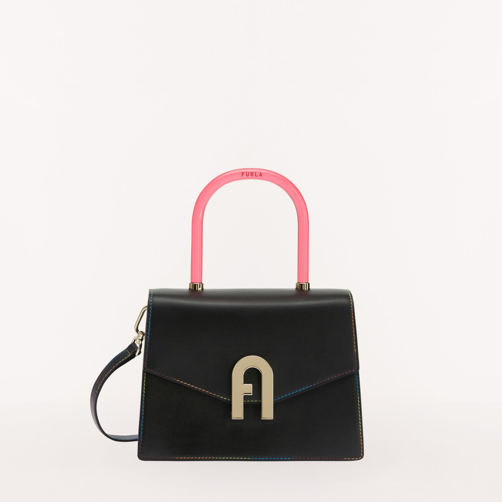 Women's Furla Elettra S Top Handles Black | 06284LPQB