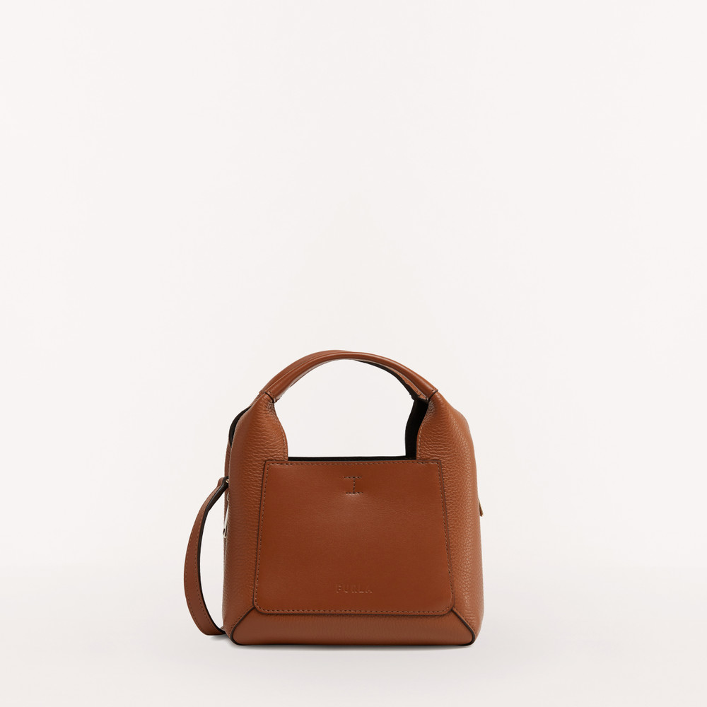 Women's Furla Gilda Tote Bags Brown | 53620KJXQ