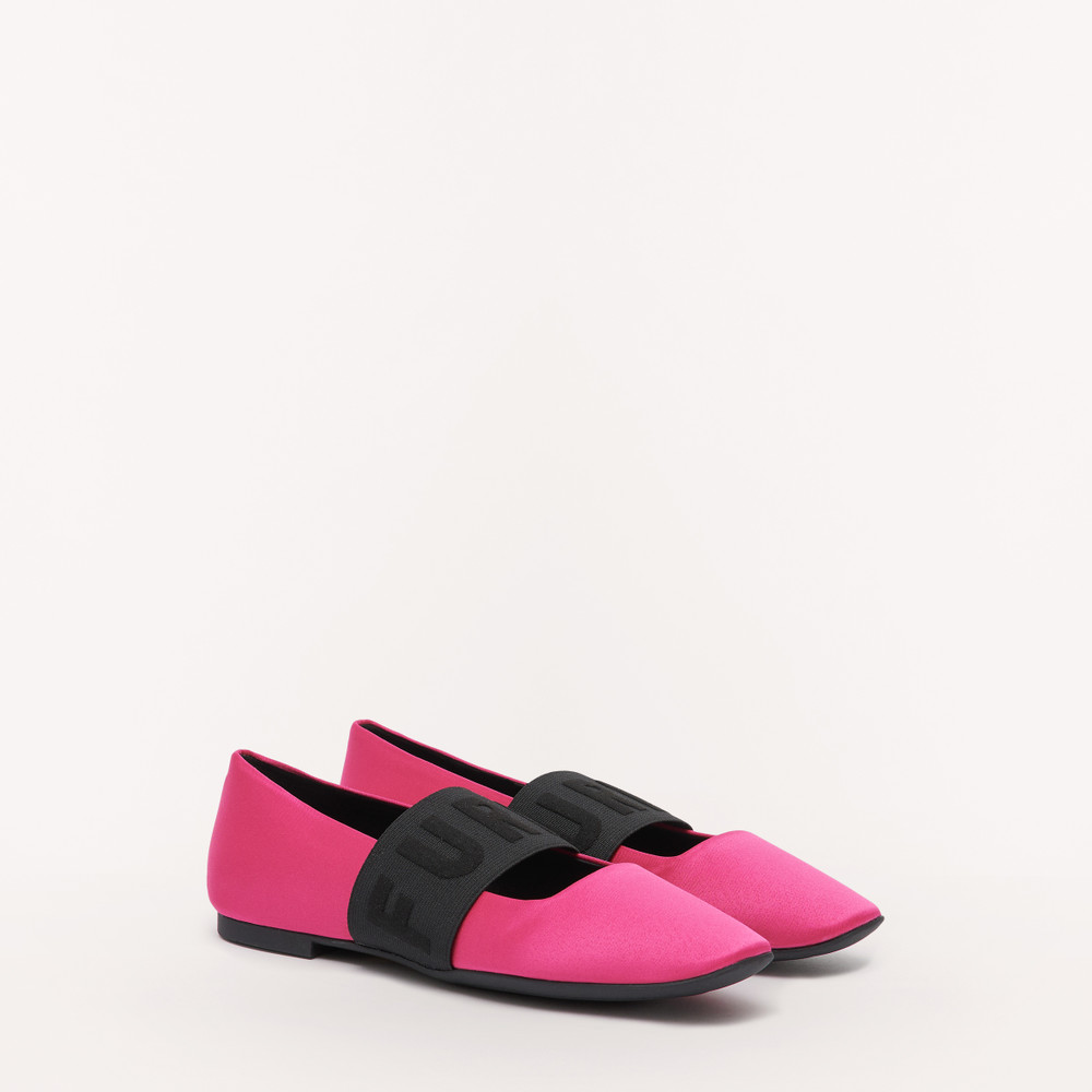 Women's Furla Iris Ballerinas Pink | 27489QVDA