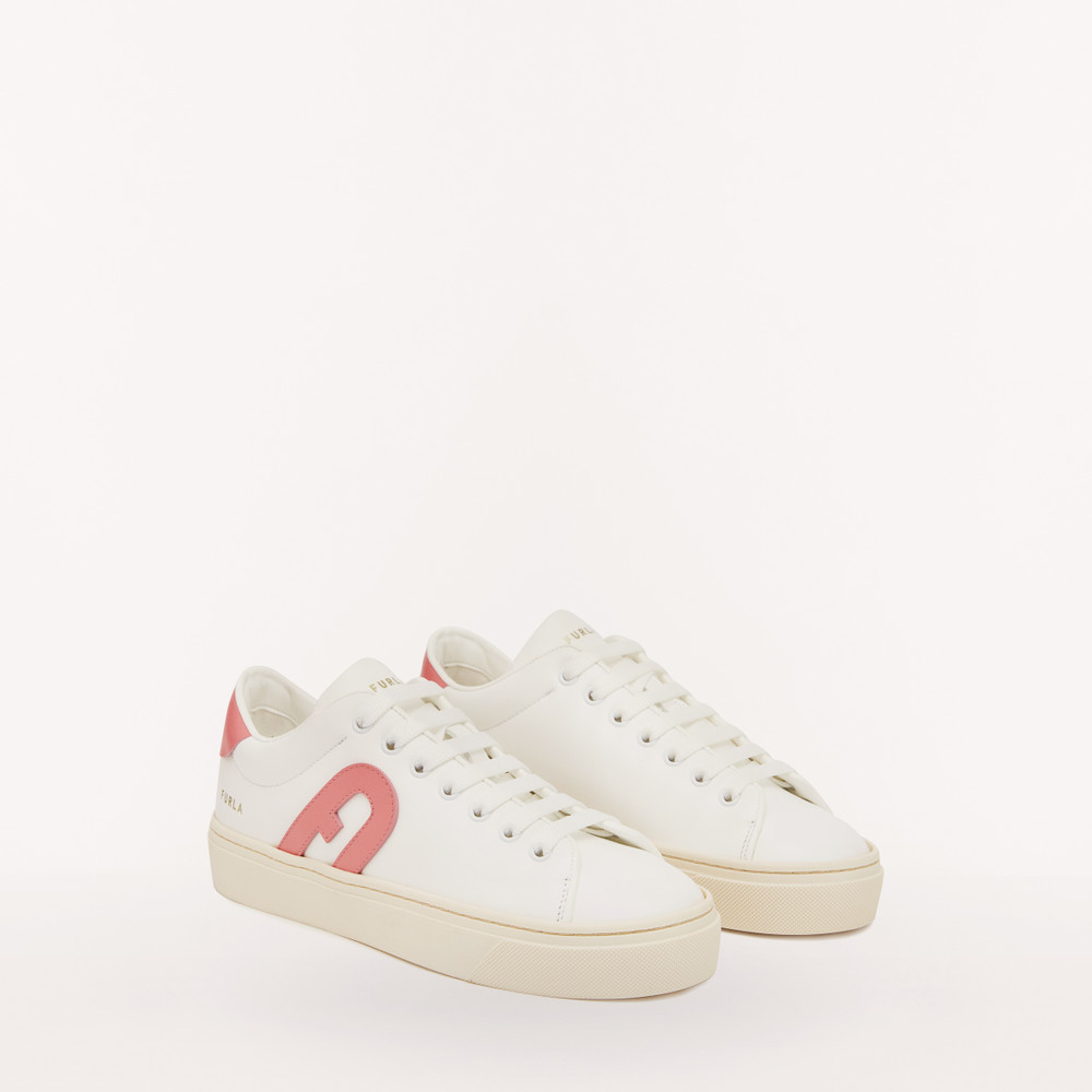 Women's Furla Joy Sneakers White | 40258XVUT