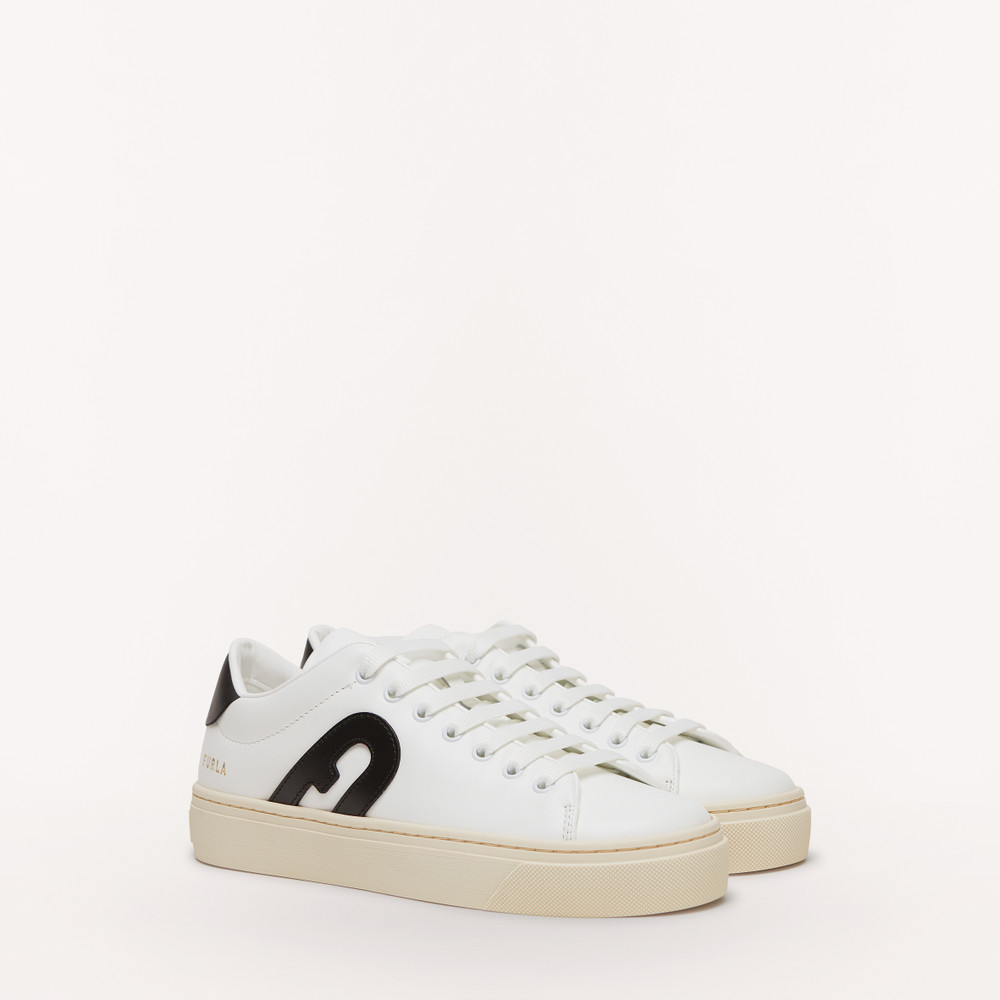 Women's Furla Joy Sneakers White | 98731VHGP