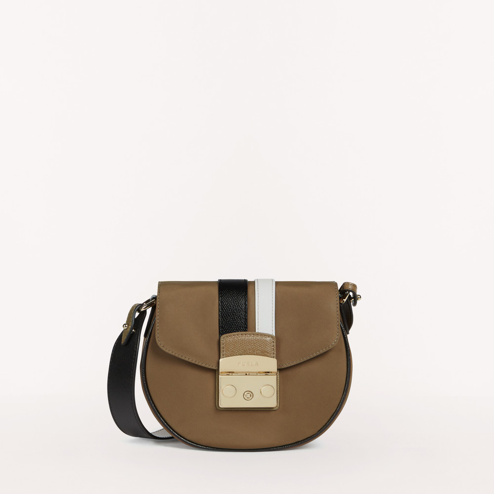 Women's Furla Metropolis Crossbody Bags Brown | 96450SGMT