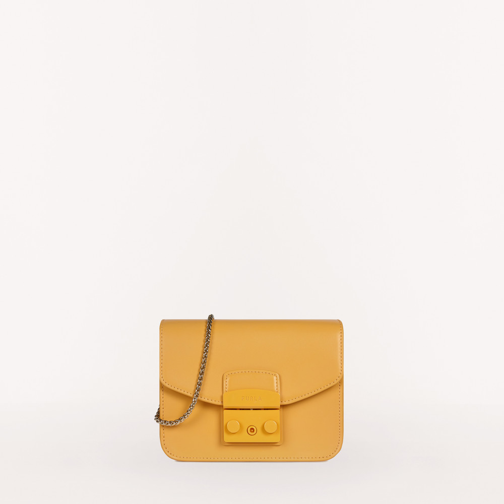 Women's Furla Metropolis Mini Bags Yellow | 49836CZFN