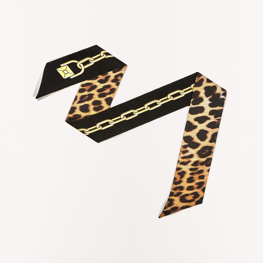 Women's Furla Metropolis Scarves Leopard | 73986XDMQ