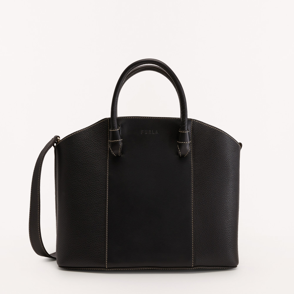 Women's Furla Miastella L Tote Bags Black | 64352XJQI