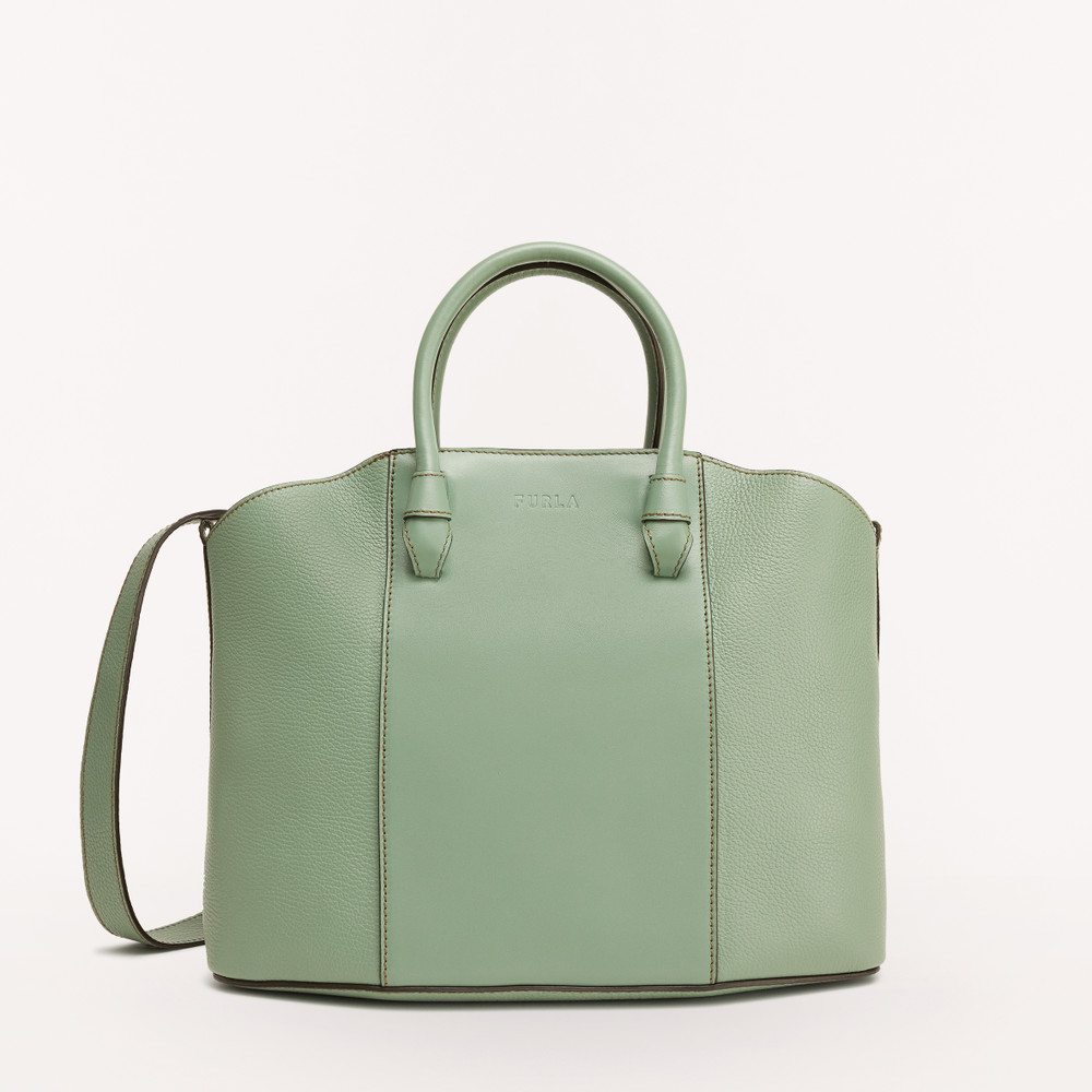 Women's Furla Miastella L Tote Bags Green | 19067LWSC