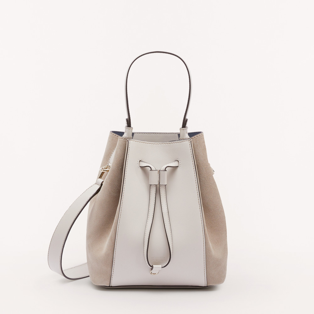 Women's Furla Miastella S Bucket Bags White | 16897MCNA