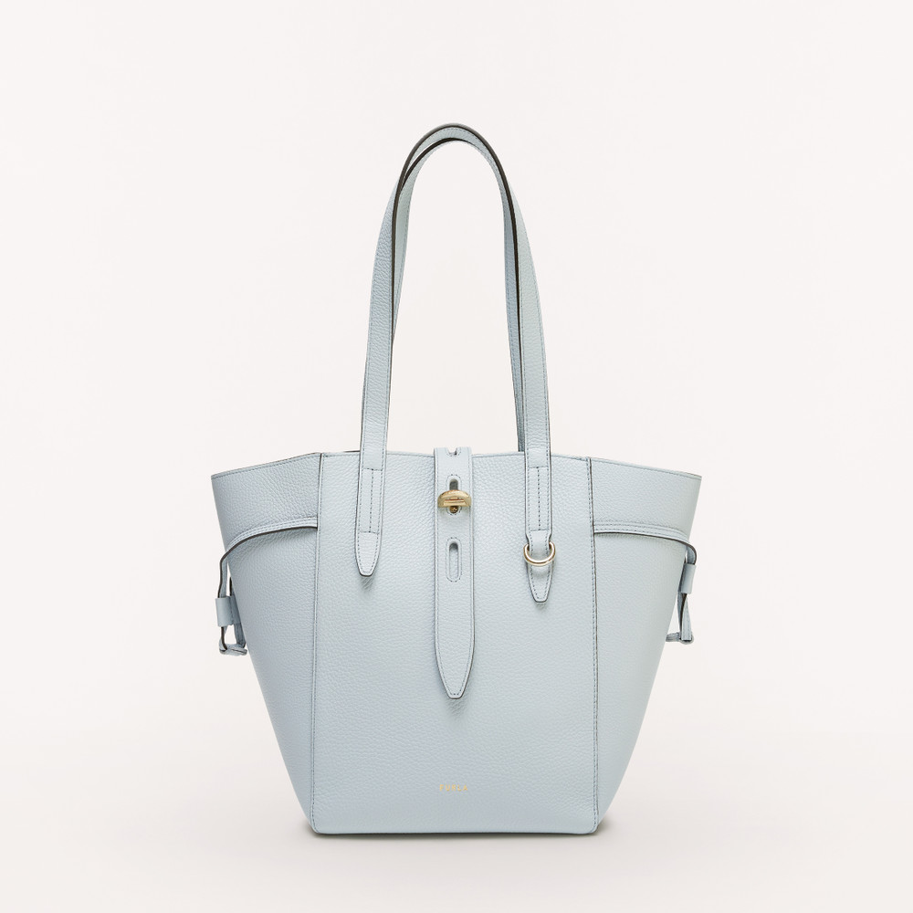 Women's Furla Net M Tote Bags Blue | 69812XWQZ