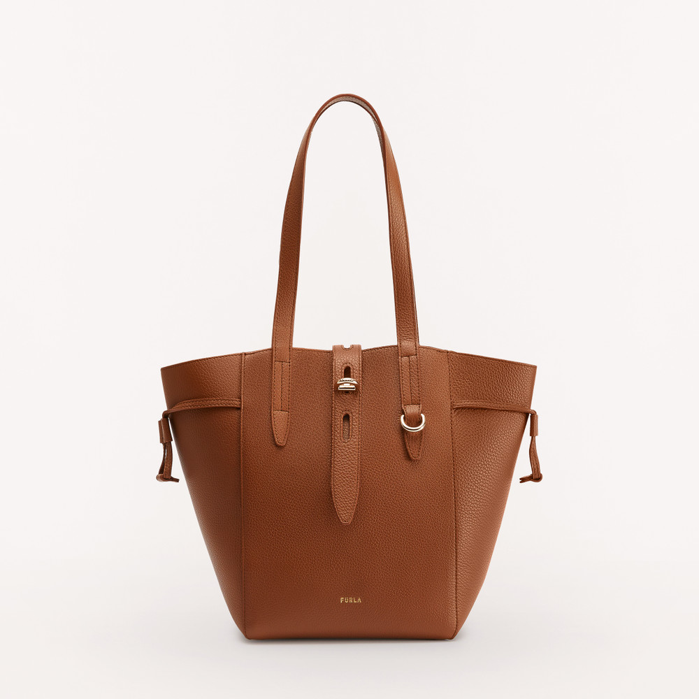 Women's Furla Net M Tote Bags Brown | 94052ZWMG