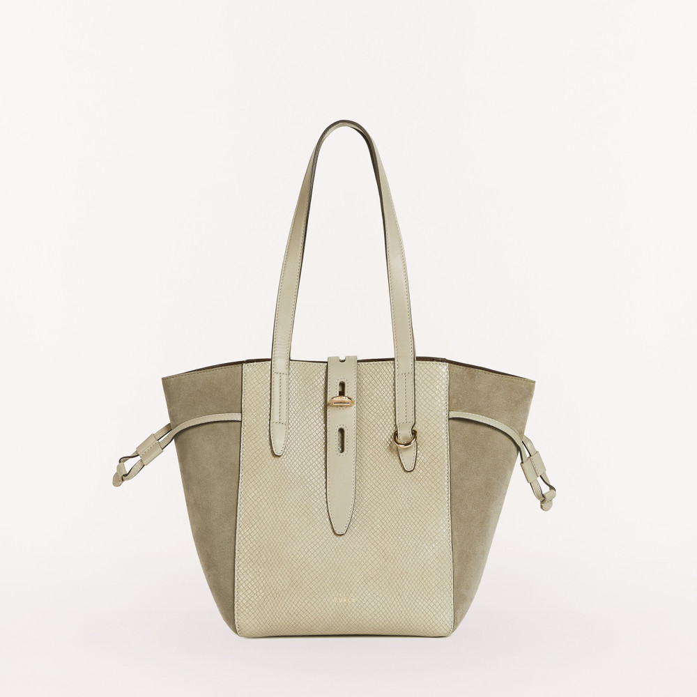 Women's Furla Net M Tote Bags Olive | 81294LHQU