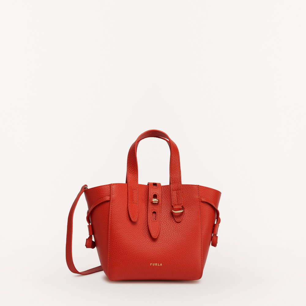 Women's Furla Net Tote Bags Red | 63218BEMJ