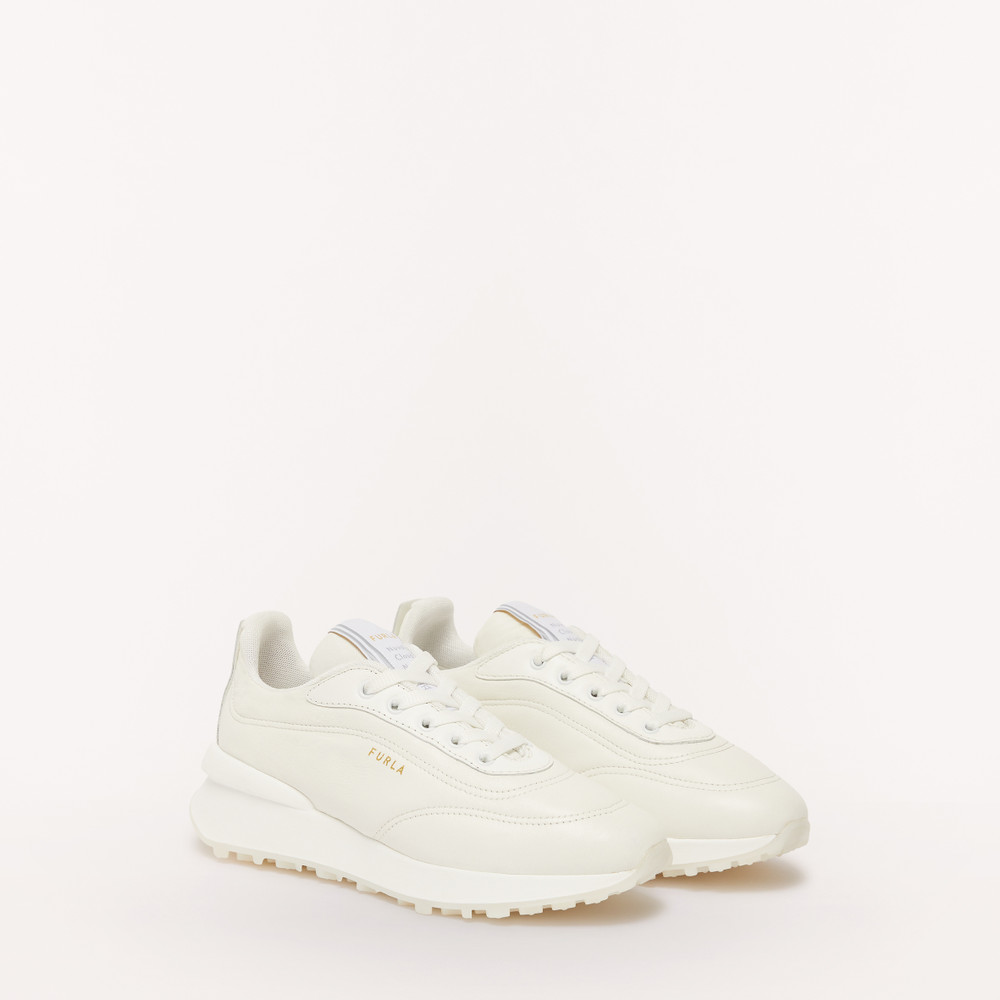 Women's Furla Nuvola Sneakers White | 42701HQKC