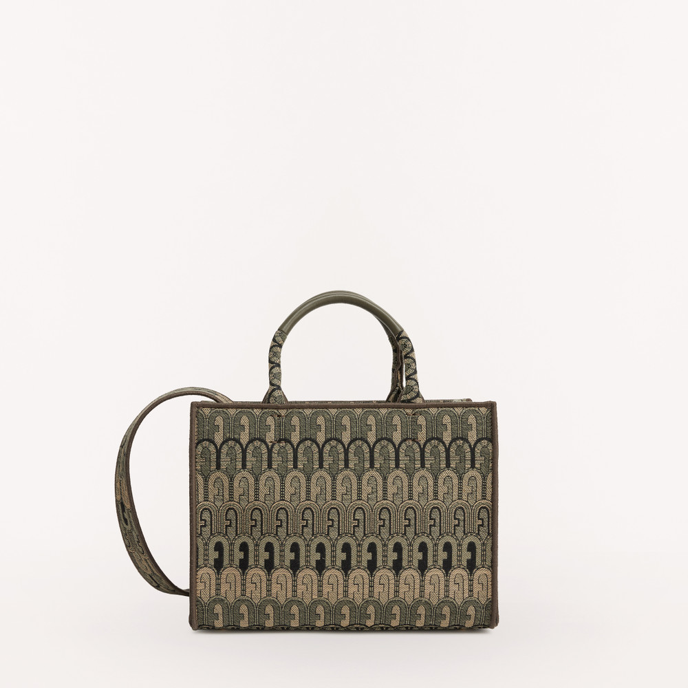 Women's Furla Opportunity S Tote Bags Olive | 04589BAIQ