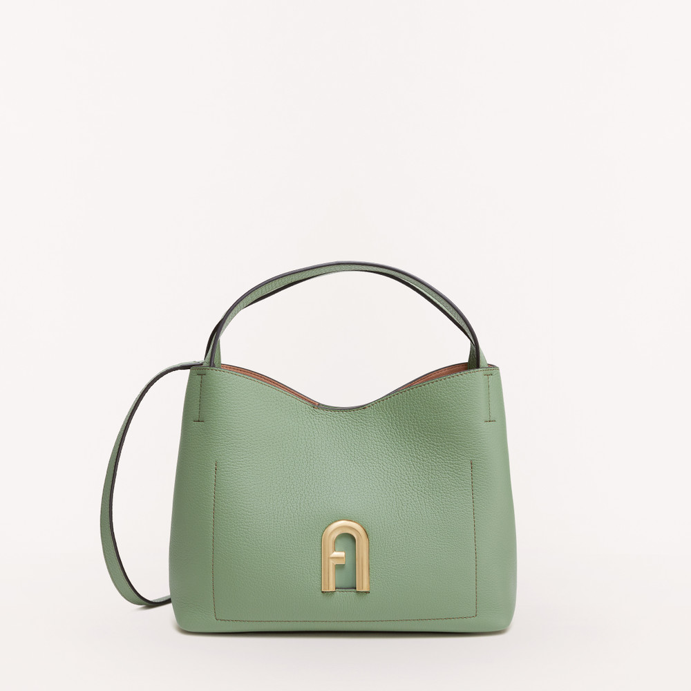 Women's Furla Primula S Hobo Bags Green | 76302YDIX