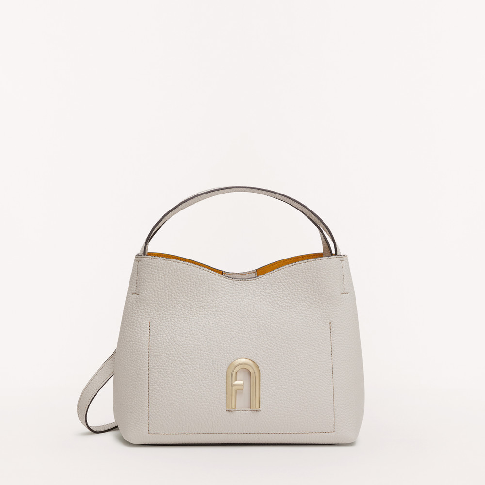 Women's Furla Primula S Hobo Bags White | 32069KODI