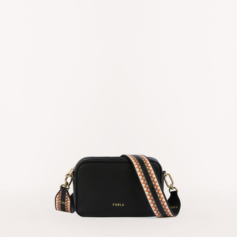 Women's Furla Real Crossbody Bags Black | 12974CKZD