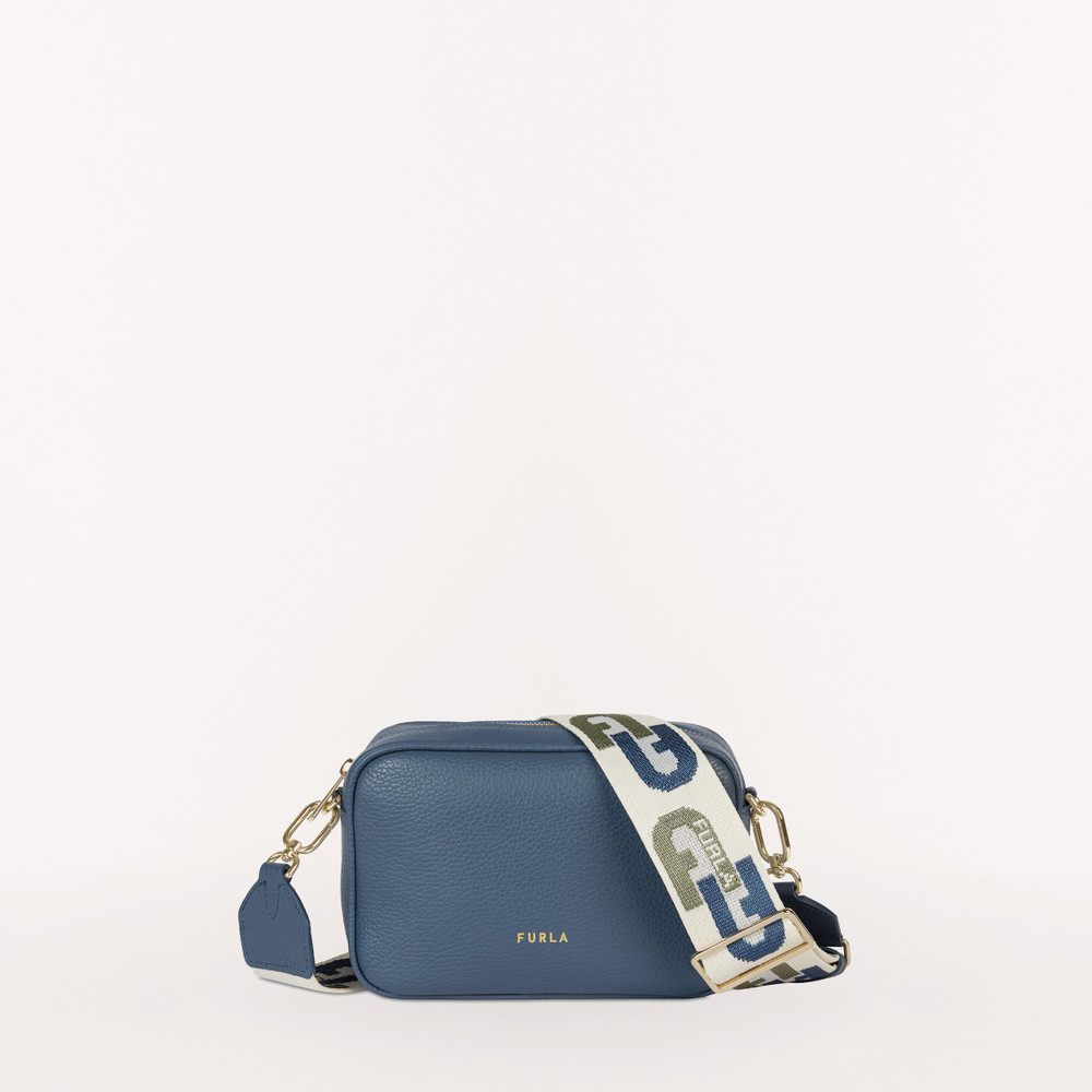 Women's Furla Real Crossbody Bags Blue | 73654ZYGT