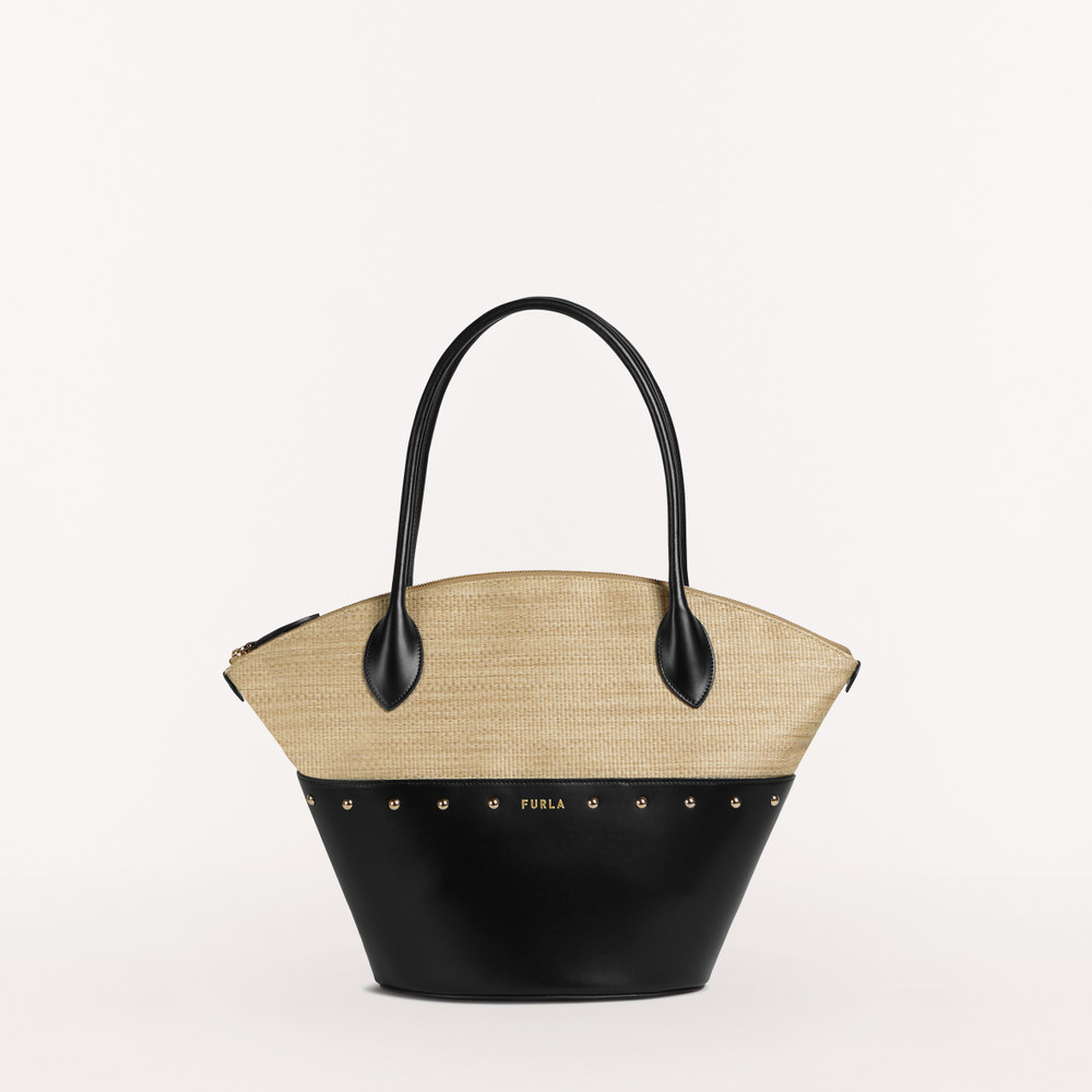 Women's Furla Share S Tote Bags Black | 73594DPFY