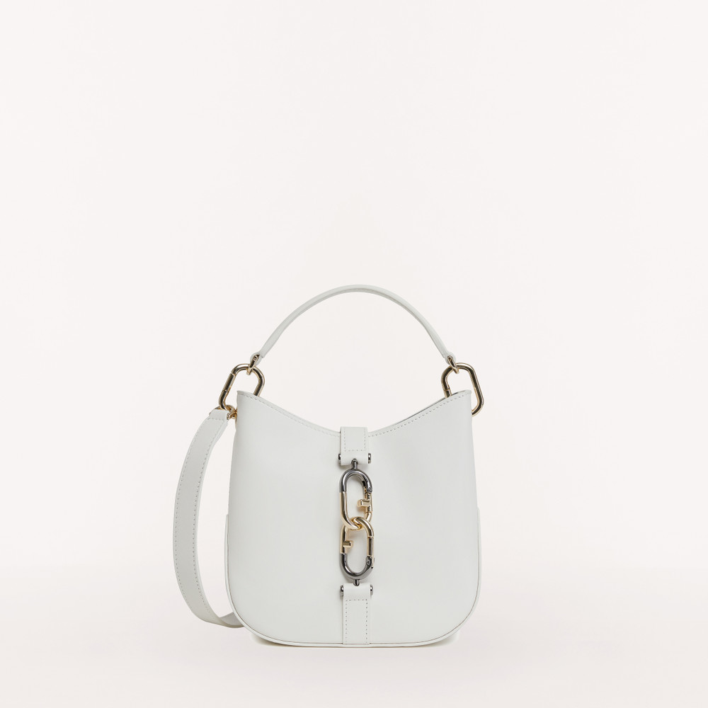 Women's Furla Sirena Hobo Bags White | 70958CAVB