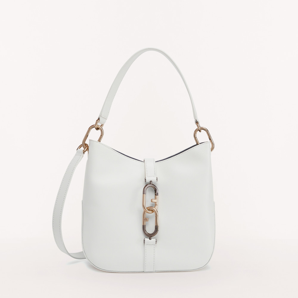 Women's Furla Sirena S Hobo Bags White | 10523EXCU