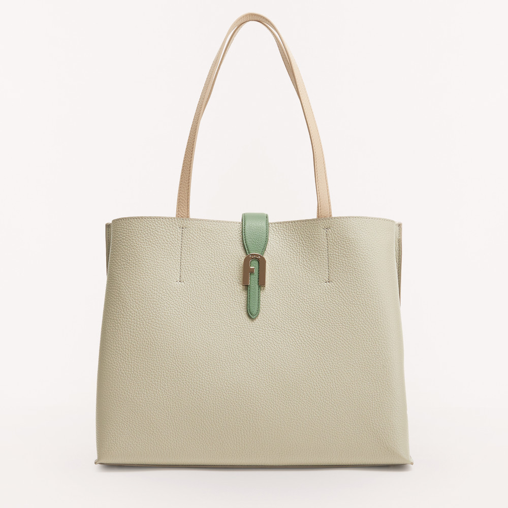 Women's Furla Sofia L Tote Bags Olive | 34501PLEK