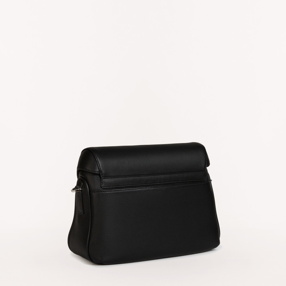 Men's Furla Cosmo M Messenger Bags Black | 52896OSAH