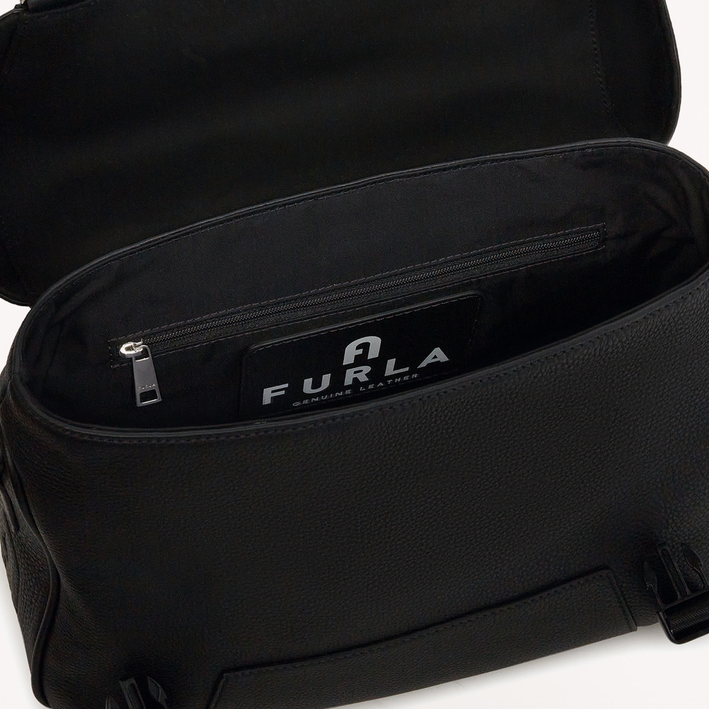 Men's Furla Cosmo M Messenger Bags Black | 52896OSAH