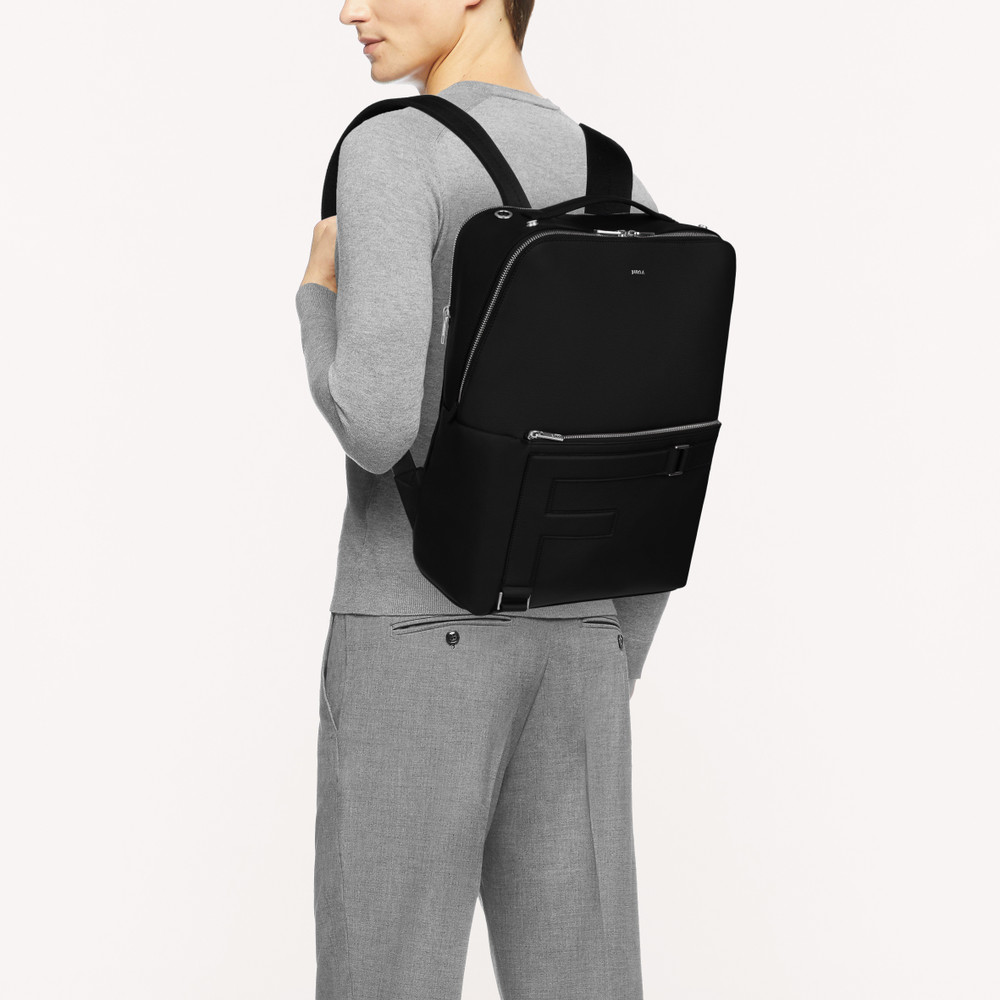 Men's Furla Febo M Backpack Black | 07296IWBH