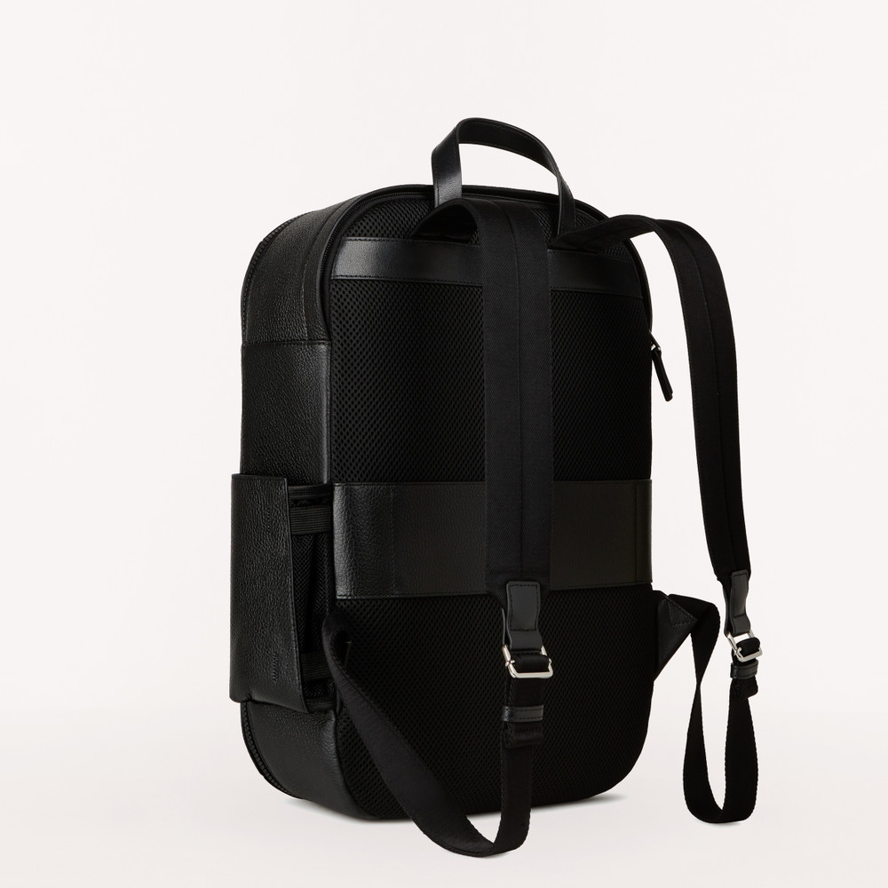 Men's Furla Technical Backpack Black | 70689IHSM