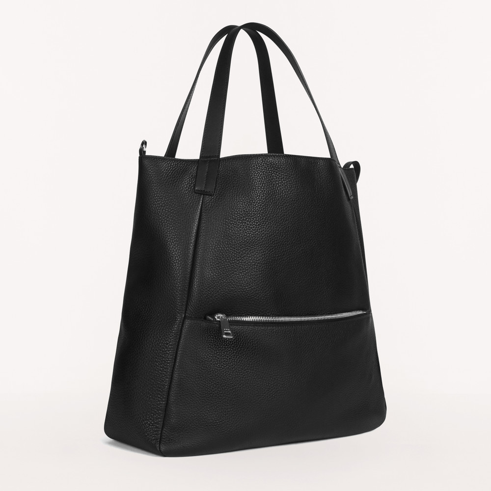 Men's Furla Technical L Tote Bags Black | 93124KVST