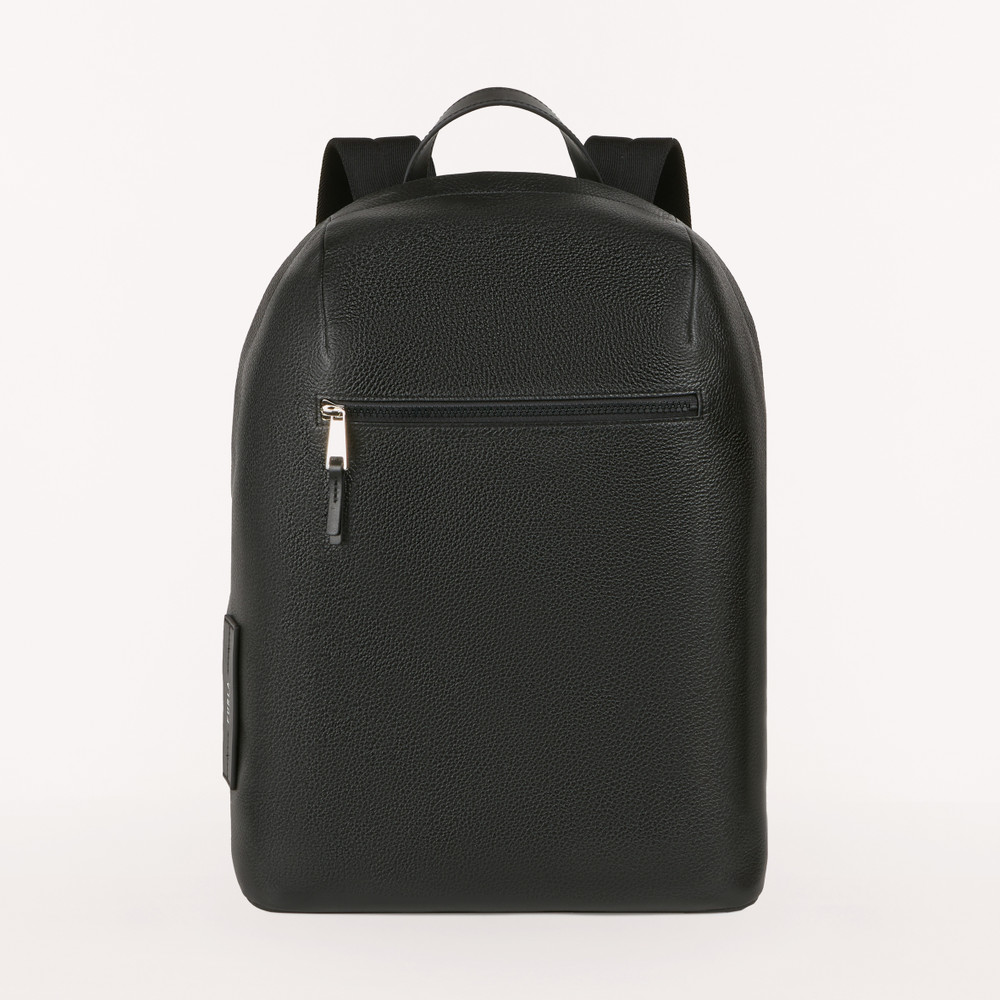 Men\'s Furla Technical M Backpack Black | 82059KDBX