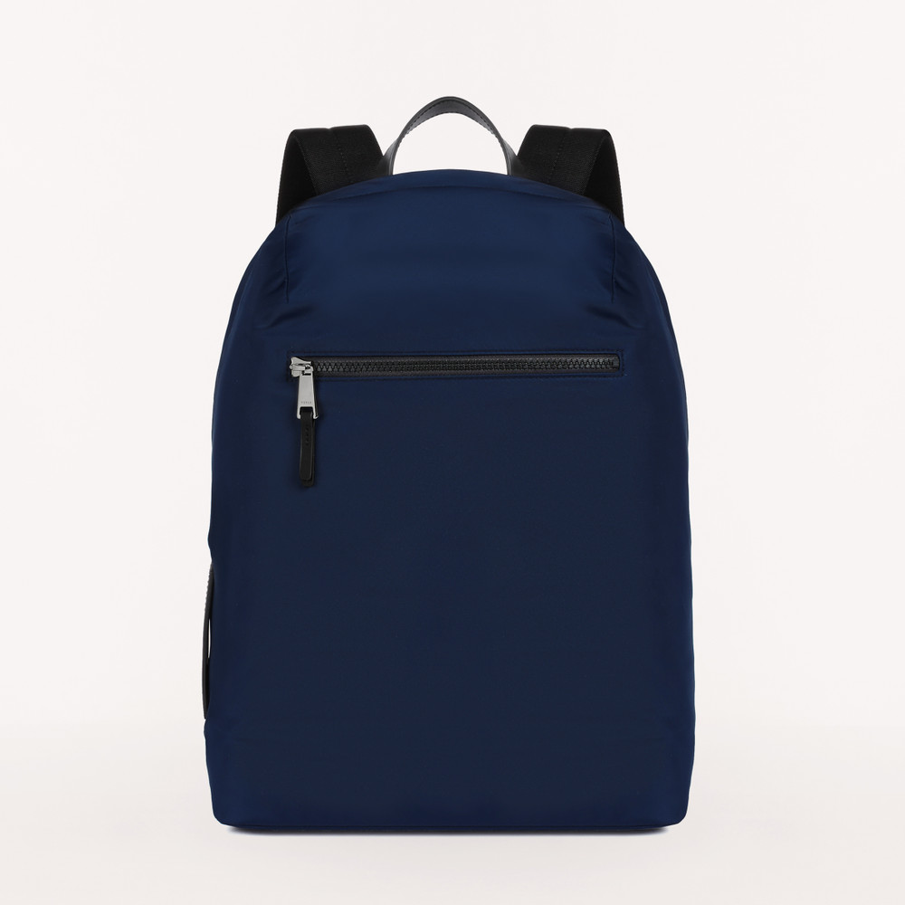 Men\'s Furla Technical M Backpack Blue | 50496GFAX