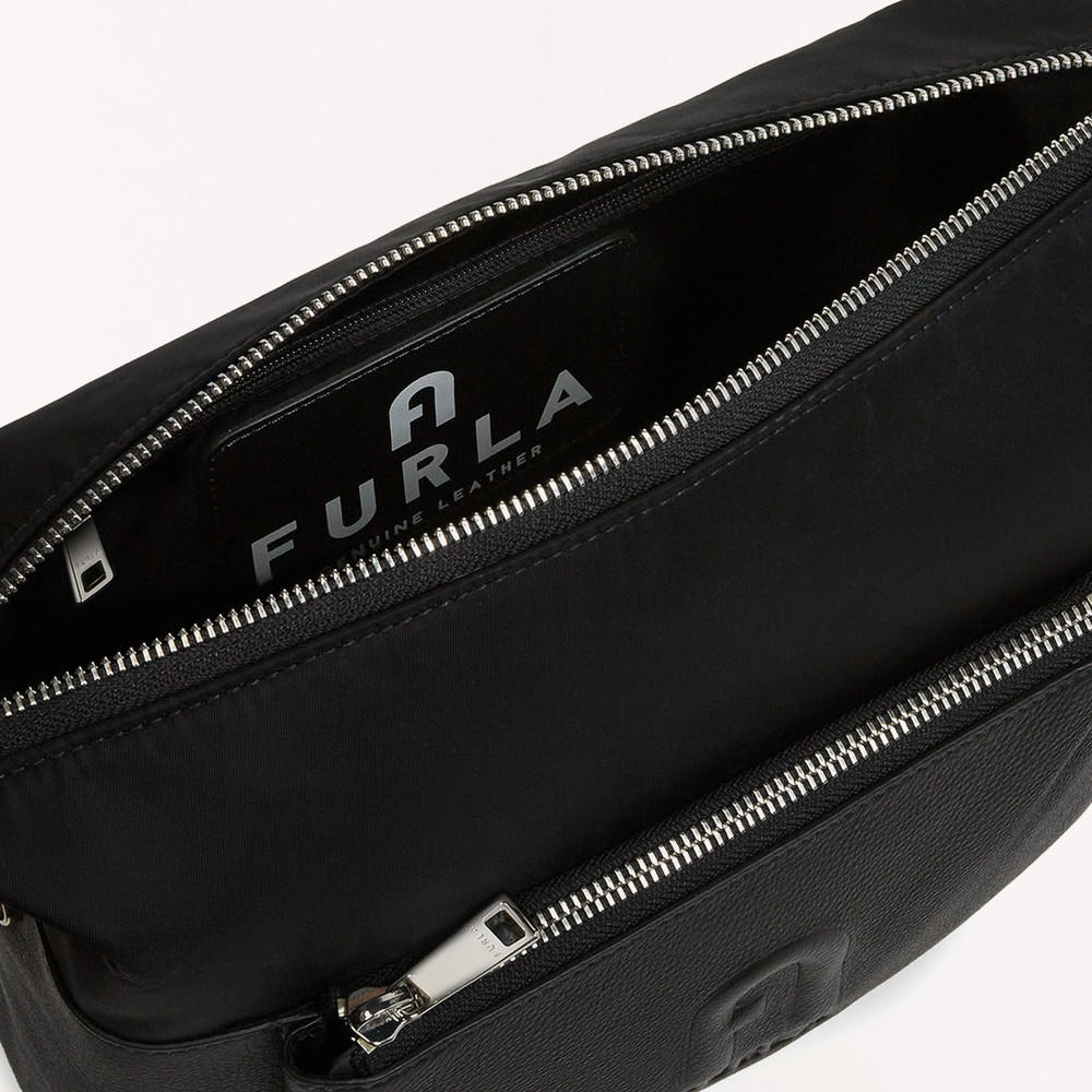 Men's Furla Urban M Crossbody Bags Black | 43695WYNF