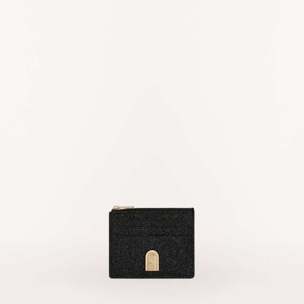 Women\'s Furla 1927 Card Holders Black | 65709RBSD