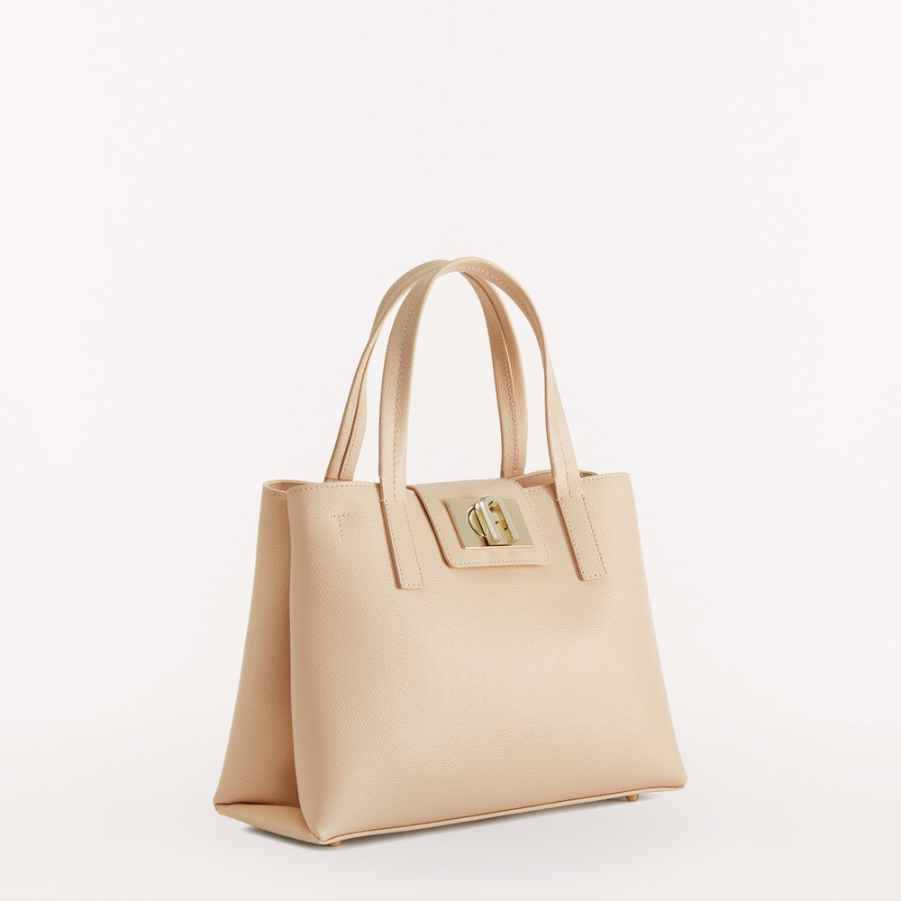 Women's Furla 1927 M Tote Bags Beige | 35740EGVO