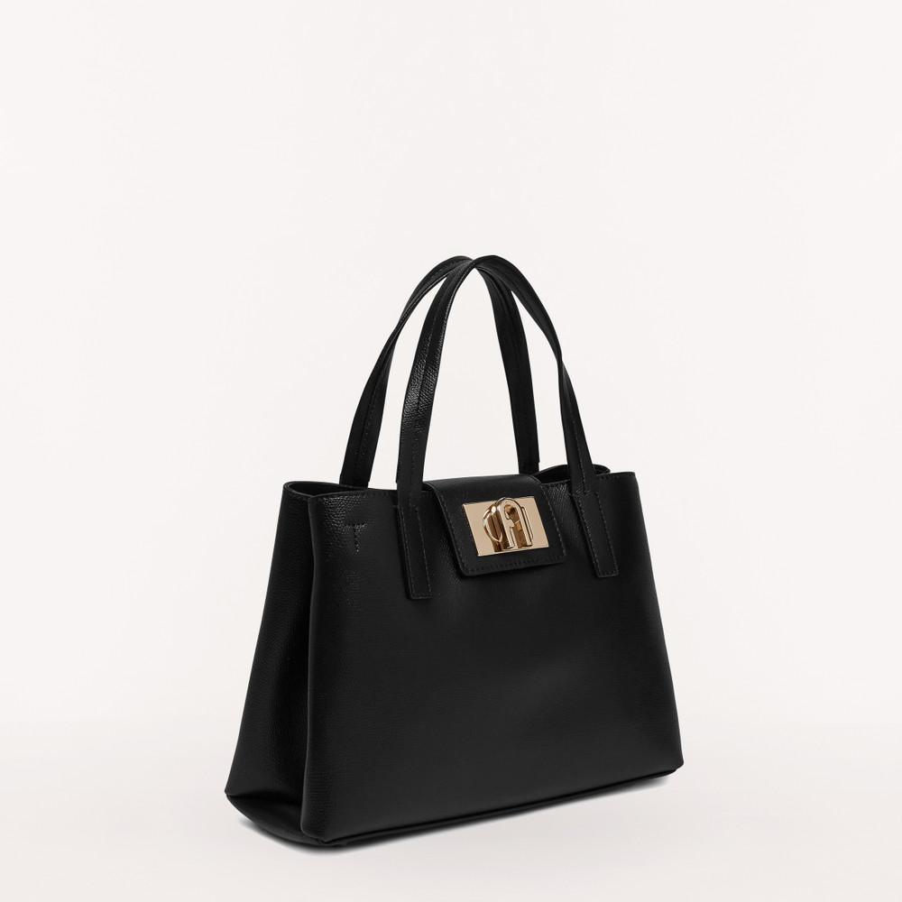 Women's Furla 1927 M Tote Bags Black | 06358VPZB