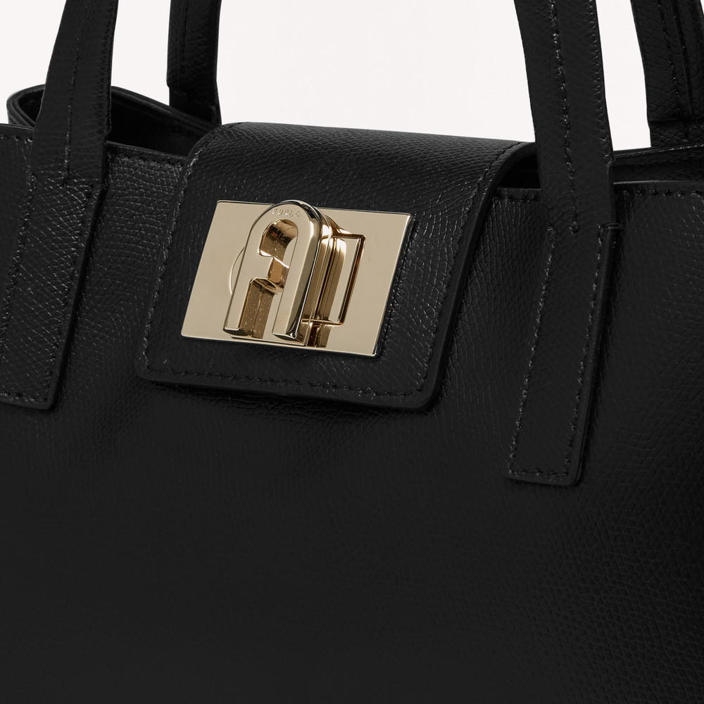 Women's Furla 1927 M Tote Bags Black | 06358VPZB