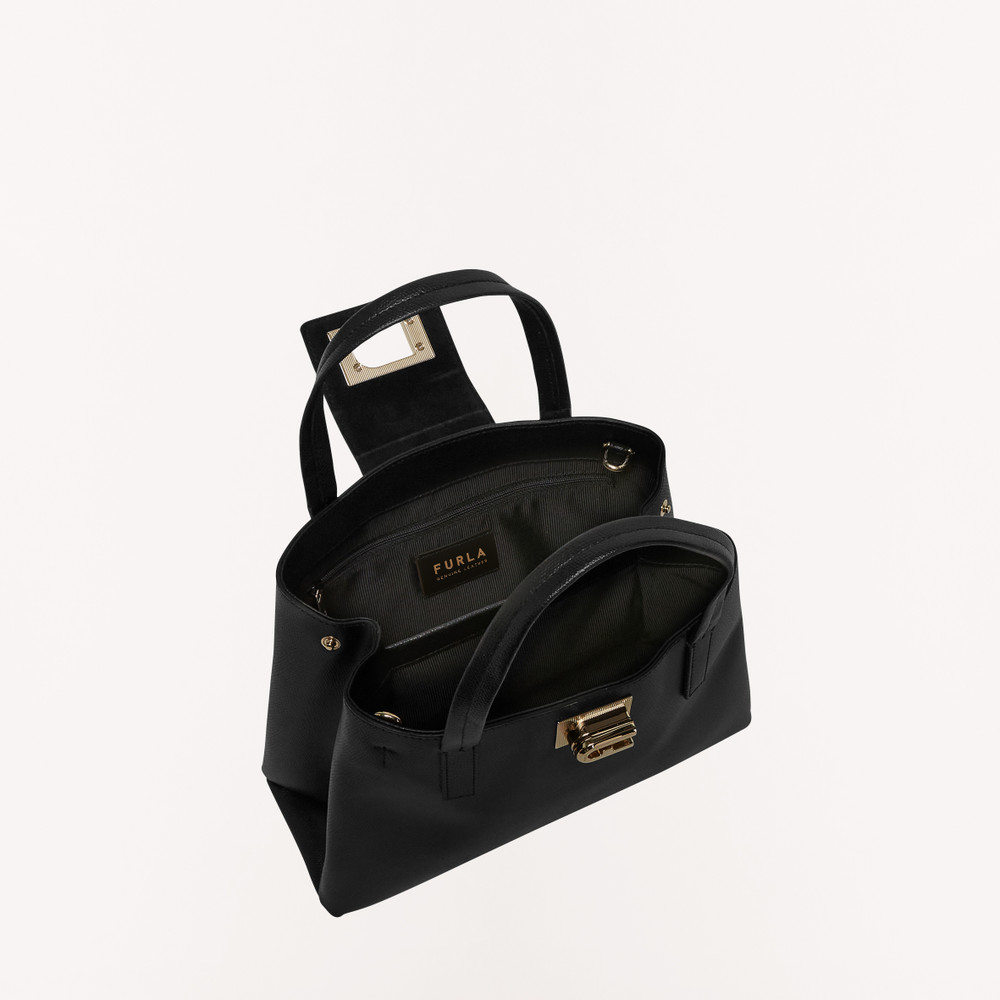 Women's Furla 1927 M Tote Bags Black | 06358VPZB