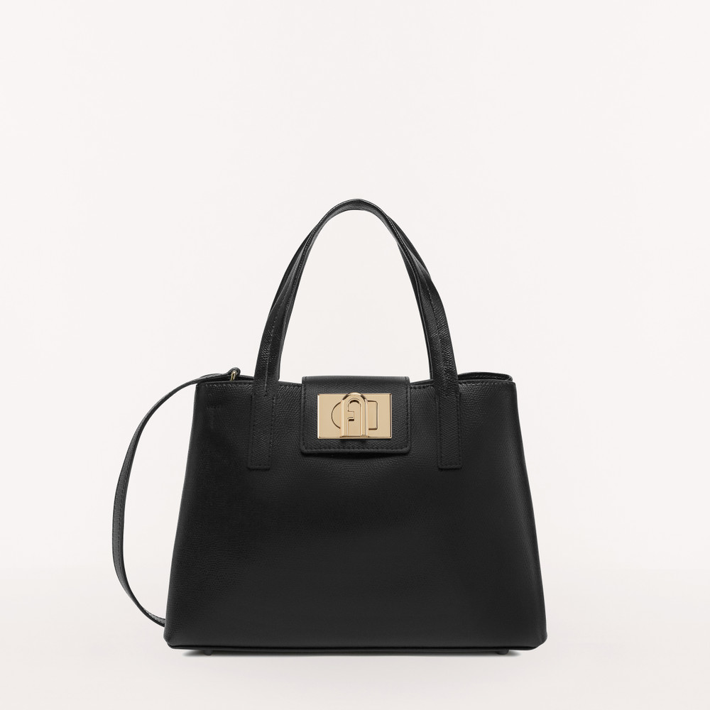 Women\'s Furla 1927 M Tote Bags Black | 06358VPZB