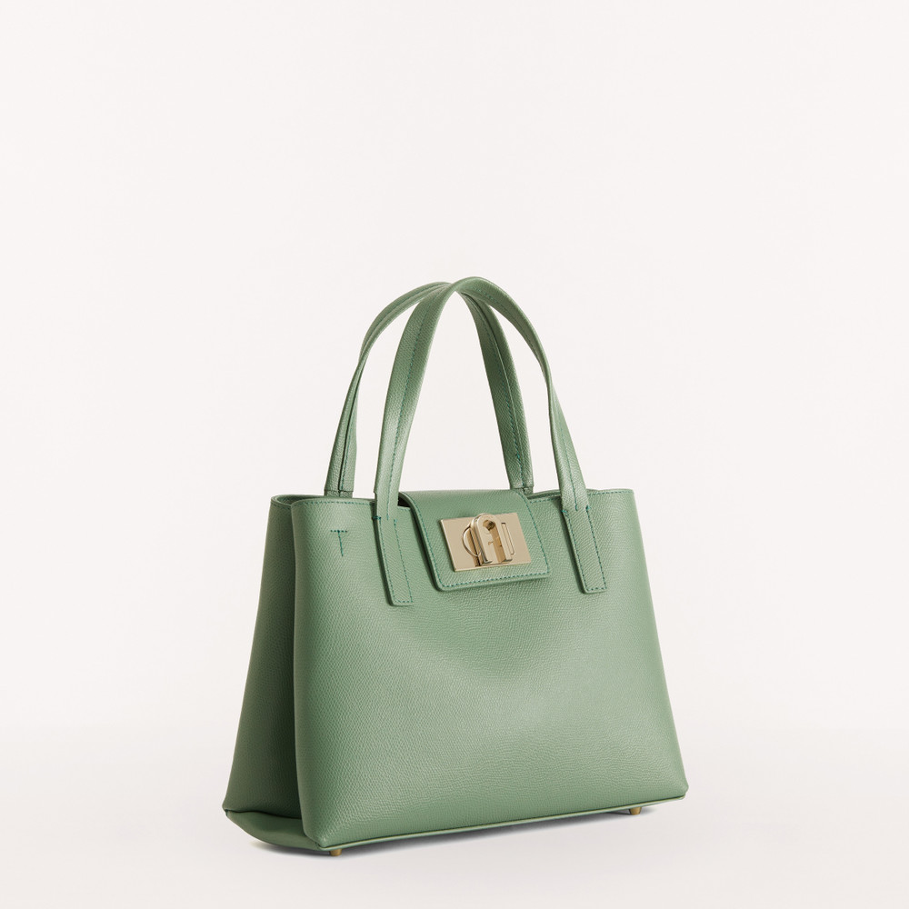 Women's Furla 1927 M Tote Bags Green | 51847UFPO