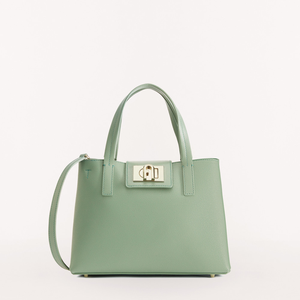 Women\'s Furla 1927 M Tote Bags Green | 51847UFPO